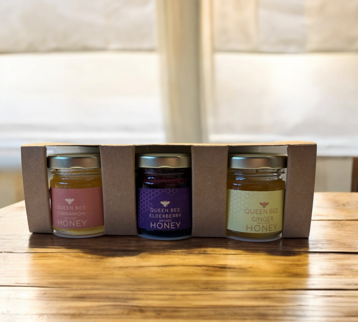 Infused raw honey taster gift pack