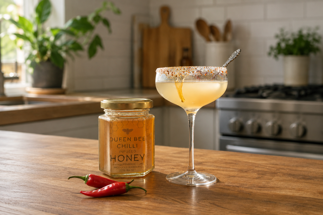 Hot Honey spicy Margaritas and Smokey chicken wings
