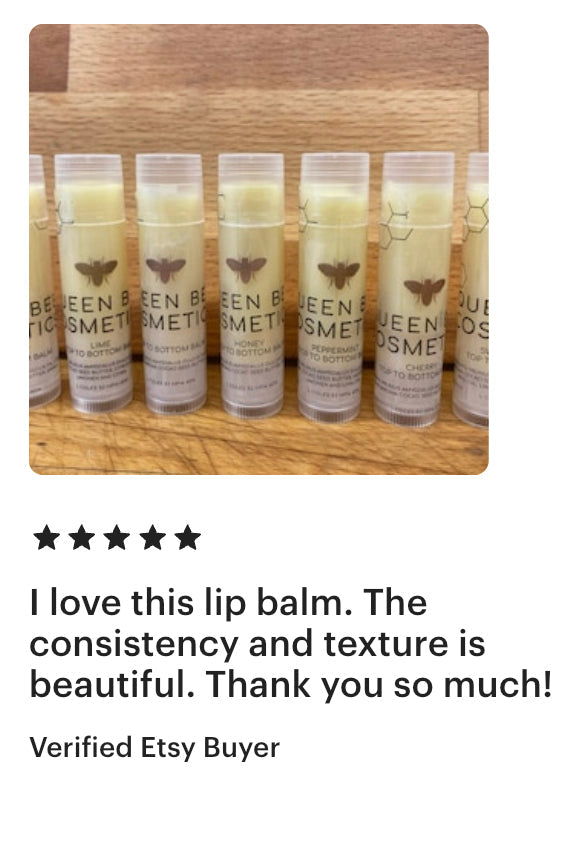 Natural Beeswax Lip Balm - bulk buy - 10 Balms