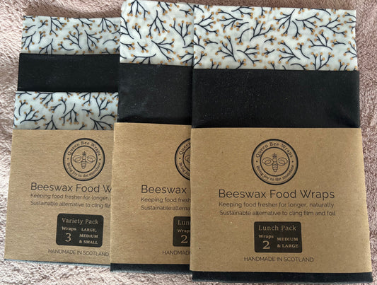 Beeswax wraps 2 pack