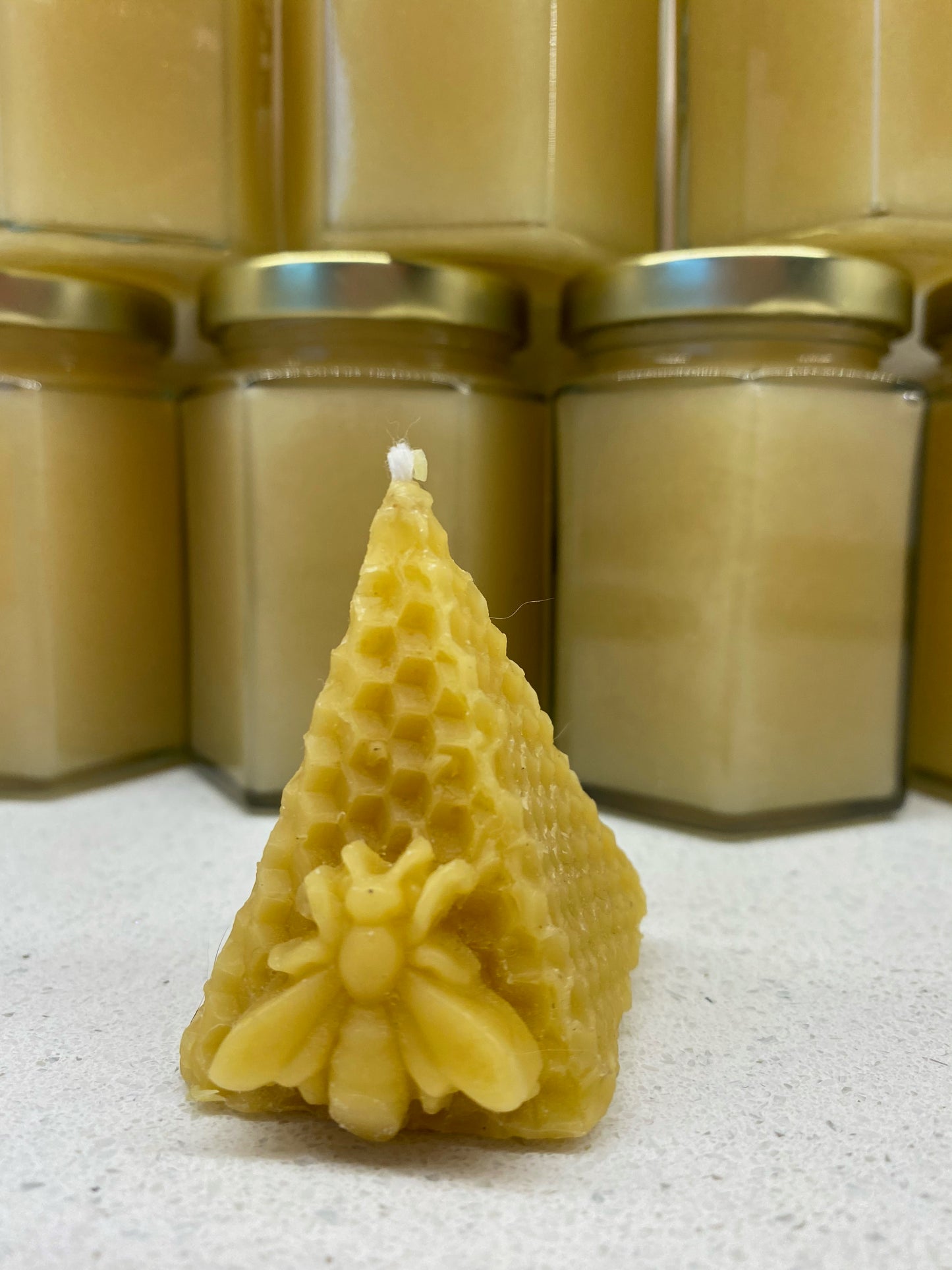 Beeswax candle