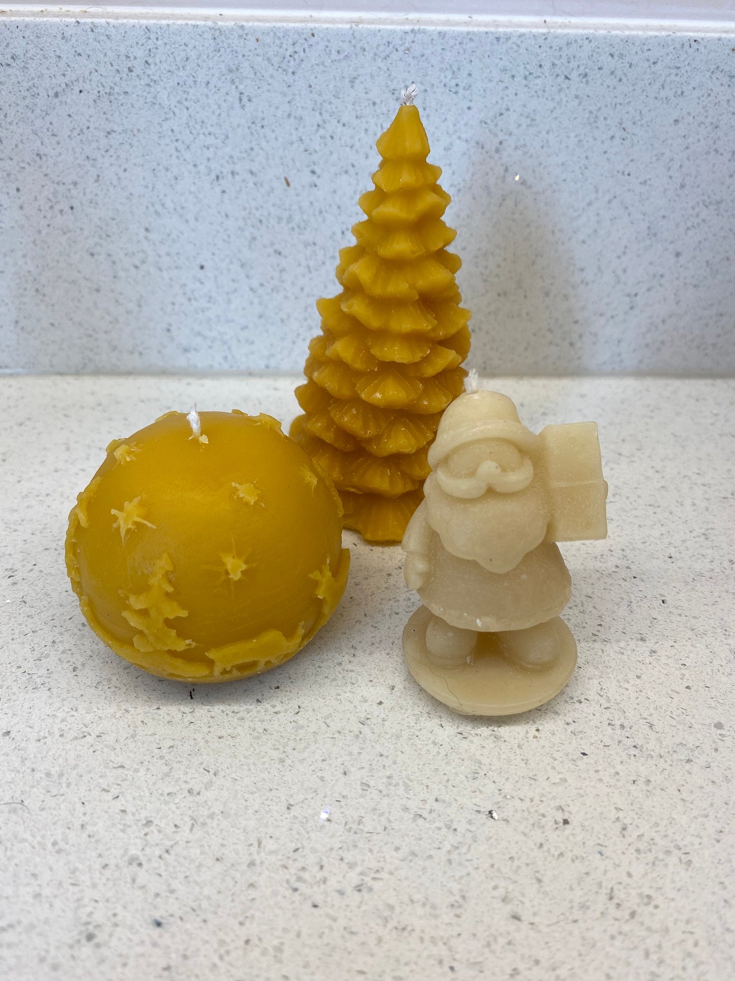 Christmas Beeswax Candle