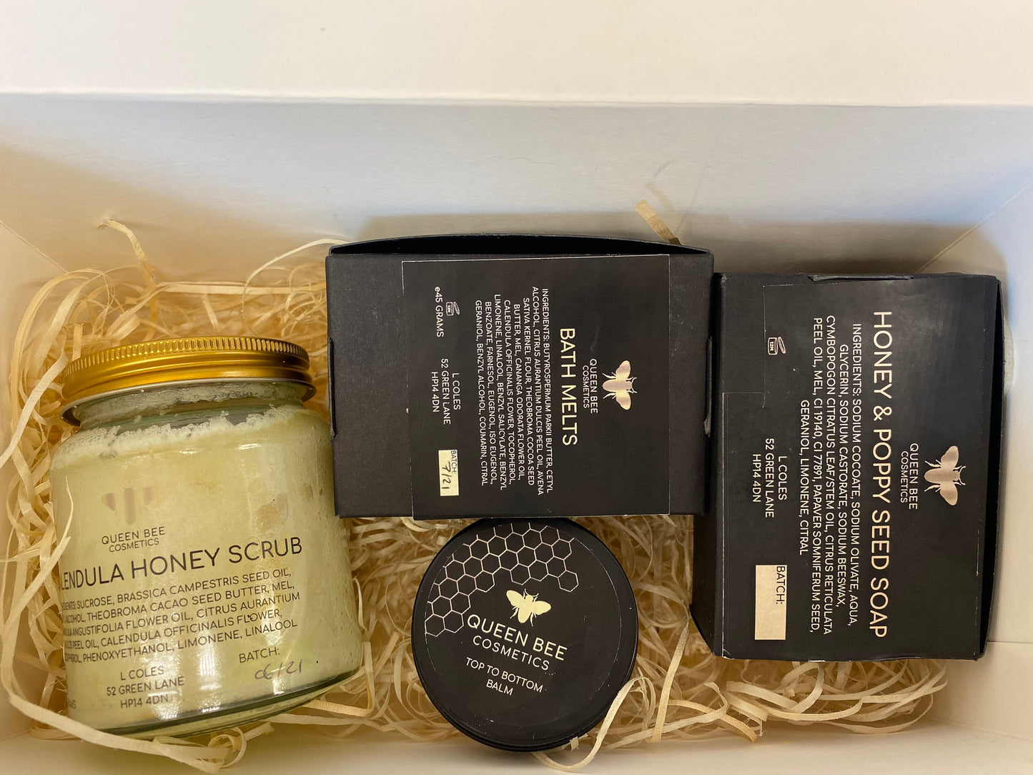 Pamper Gift Set - Natural Balms, Beeswax Candle, Sugar Scrub and Bath Melts