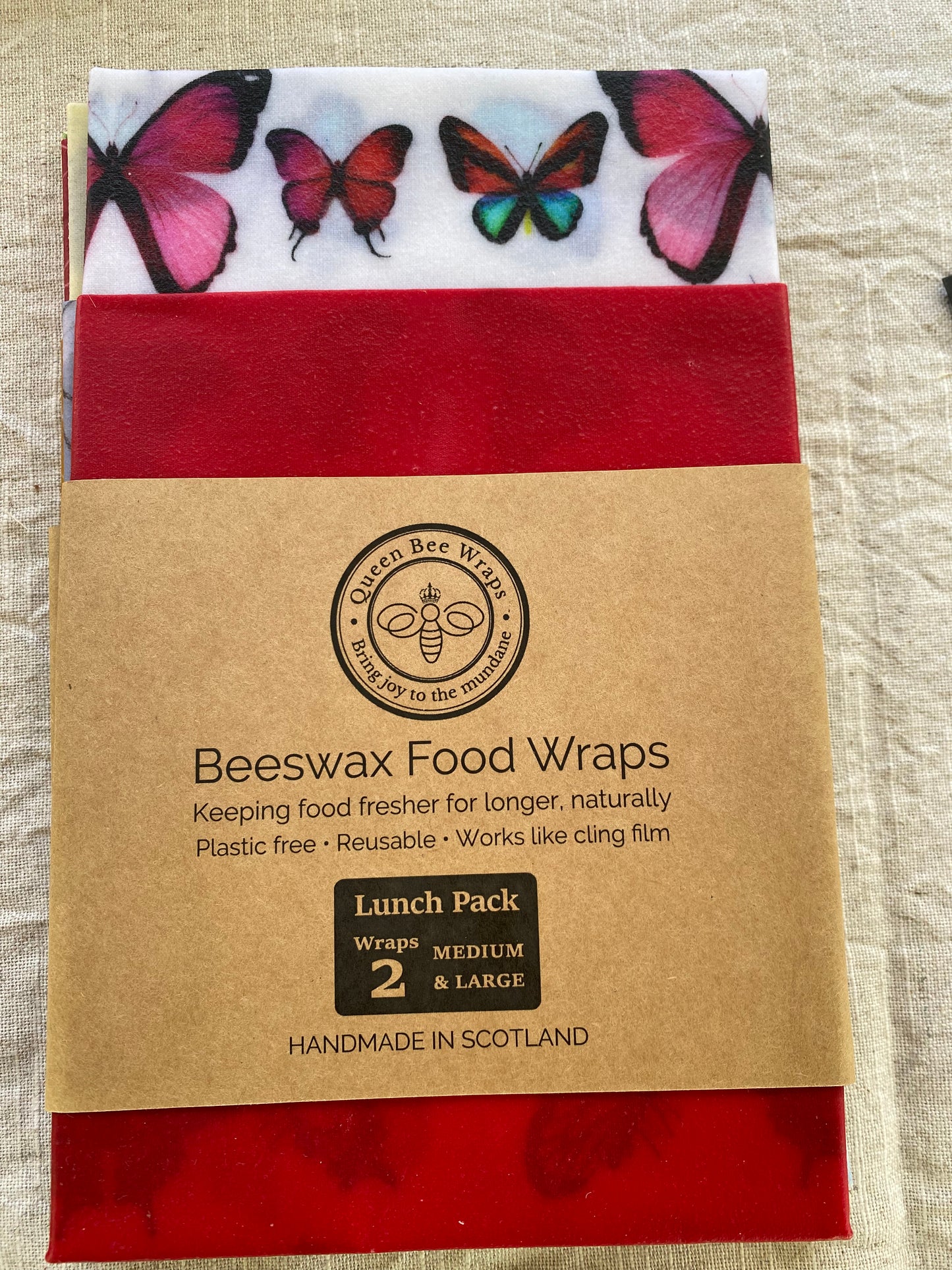 Beeswax wraps 2 pack